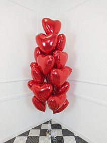 Композиция из шаров Любимой "От всего сердца!"