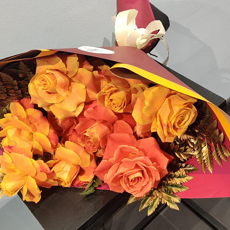 Букет цветов Яркая осень №162 - Фото 2