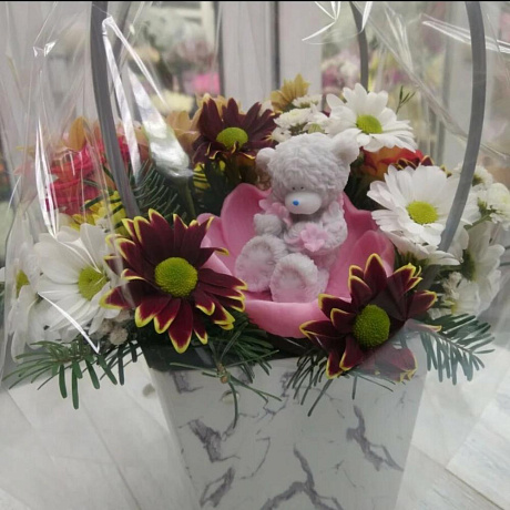 Букет цветов Сумка с мылом - Фото 3