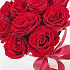 11 красных роз в шляпной коробке - Фото 6