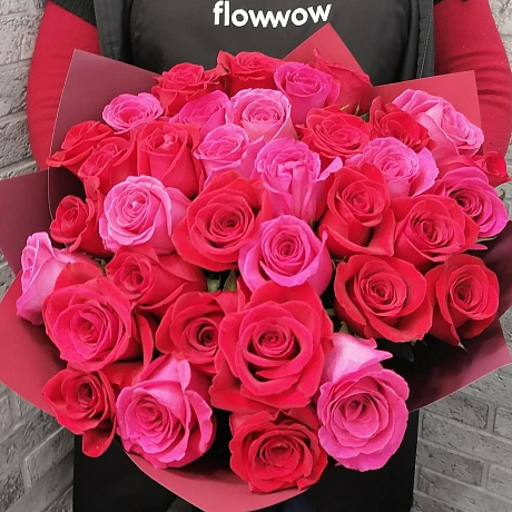 Букет из роз 21 VIP №164 - Фото 2