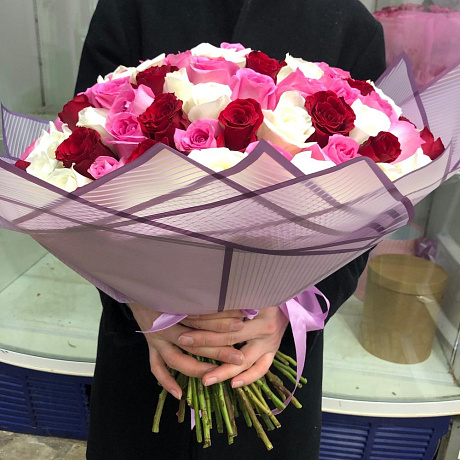 Букет цветов Оригинальный микс - Фото 3