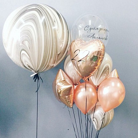 Композиция из шаров "Для любимой" - 7