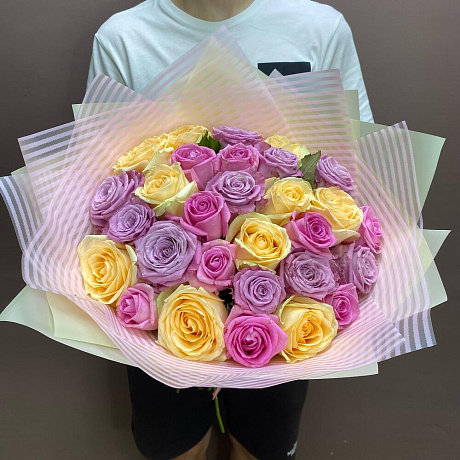 29 роз микс - Фото 3