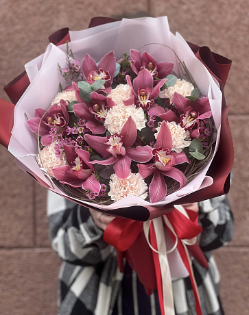 Композиция цветов Love - Фото 2