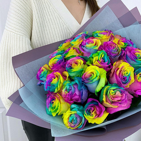 Букет цветов Радужный №161 - Фото 5