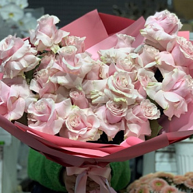 Букет цветов "Розовое суфле" №160