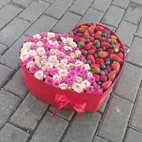 Букет цветов "Моё сердце" №6