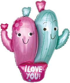 Фигура шар "Влюбленные кактусы" 99 см