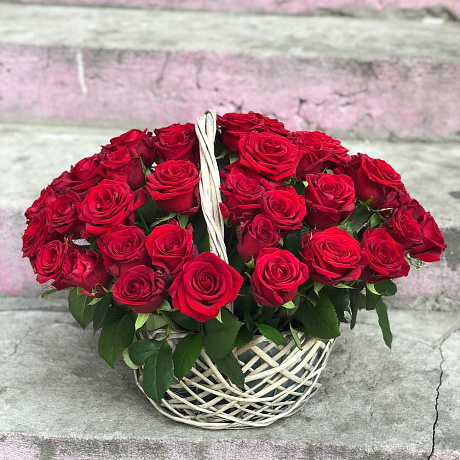 Корзина роз для Любимой - Фото 2