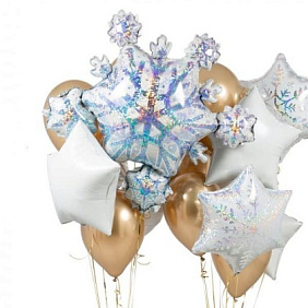 Композиция из шаров "Морозное утро!"