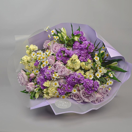 Букет с цветами 525 - Фото 3