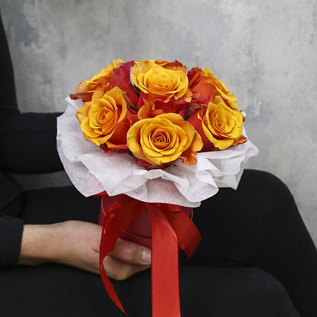 Коробка цветов комплимент «Бурже» - Фото 2