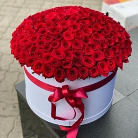 Розы в коробке №160