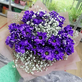 Букет цветов "Черничный"