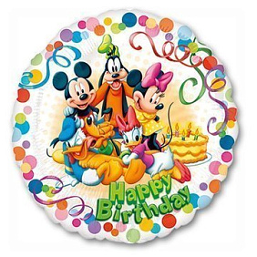 Фольгированный круг шар "Микки Маус и его друзья"