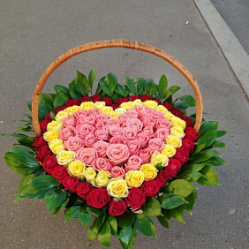 Корзина сердце №161