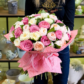 Букет роз "Английские розы"