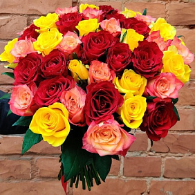 Букет из роз "Время любить"