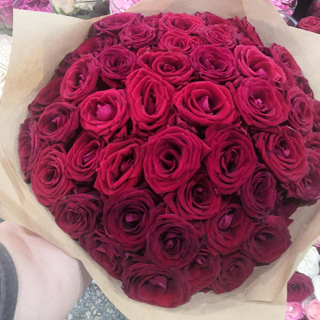 Букет из 51 розы ред наоми - Фото 3