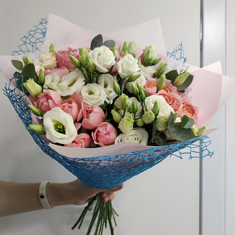 Букет цветов Нежный поцелуй №163 - Фото 6