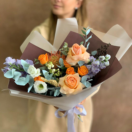 Букет цветов Осенний вечер - Фото 6