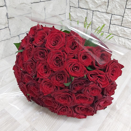 Букет из алой розы - Фото 4