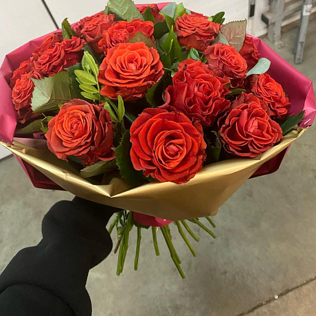 Букет из 19 роз №171 - Фото 3