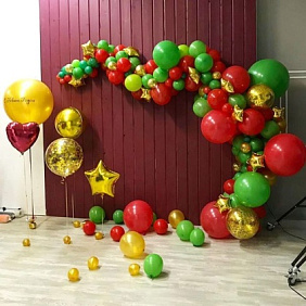 Фотозона "Новогоднее настроение!" из шаров