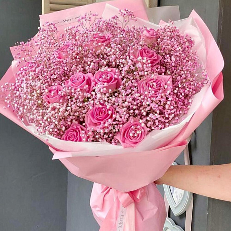 Букет цветов Розовые мечты №164 - Фото 2