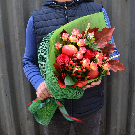 Букет цветов Осеняя свежесть - Фото 6