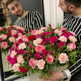 Цветы в коробке №336