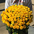Розы. Букет из 101 желтой розы (50 см). N407 - Фото 4