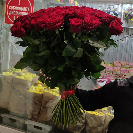 Букет цветов Красный хит - Фото 3