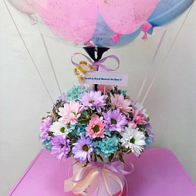 Букет цветов "Нежное облако" №163