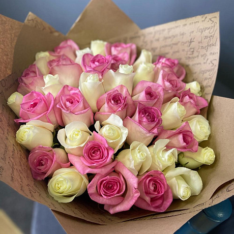 Букет из 39  розы - Фото 5