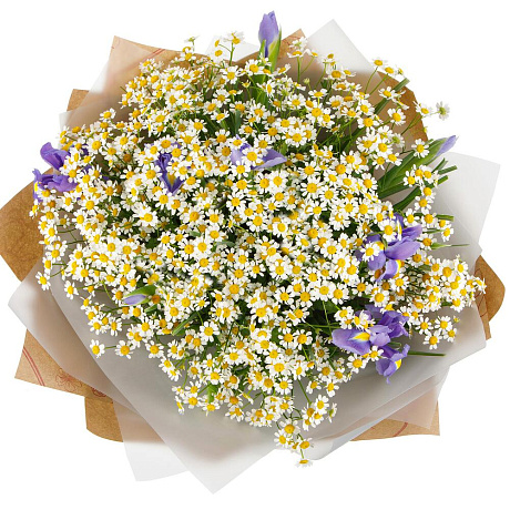 Букет цветов Полянка чудес №160 - Фото 2