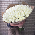 101 крупная белая роза - Фото 5