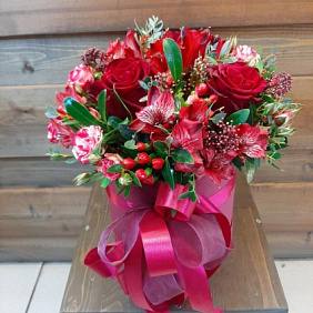Цветы в коробке №320