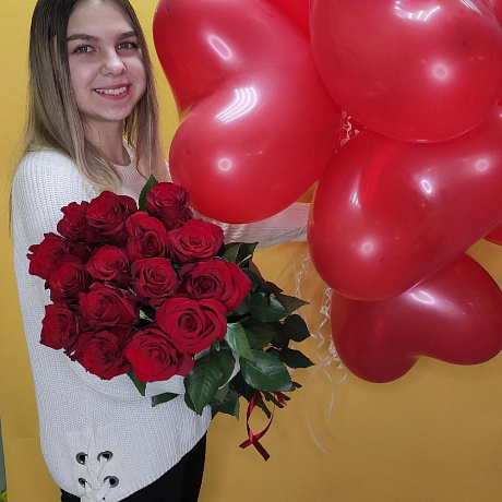 Букет из 15 Роз №160 - Фото 2