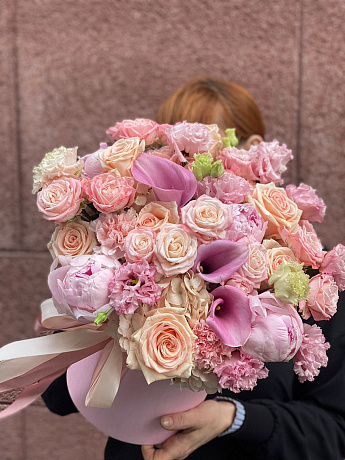 Цветы в коробке Luxury Flowers Сны о любви - Фото 2
