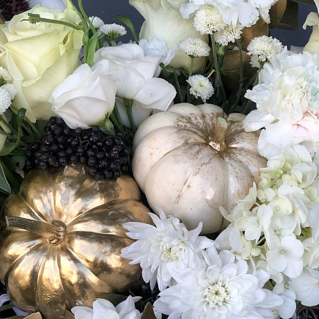 Букет цветов Белая осень - Фото 5