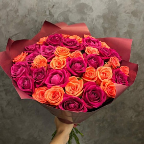 Букет из 35 роз №163
