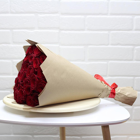 Букет из 35 роз недорого - Фото 2