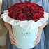 Розы красные в шляпной коробке - Фото 1