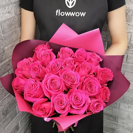 Букет из роз 21 VIP №160 - Фото 2
