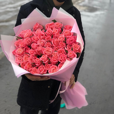 51 нежно розовая Роза сорт аква - Фото 4