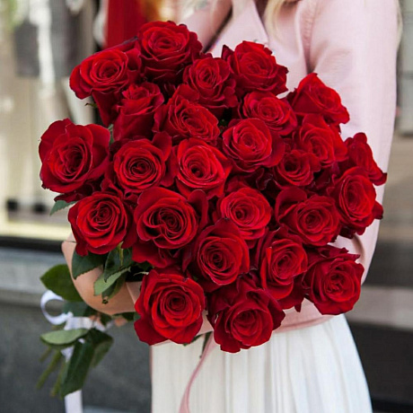 Букет из 19 роз №181 - Фото 4