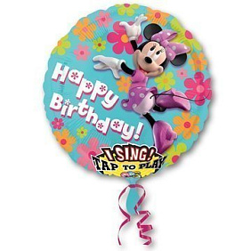 Музыкальный шар "С Днем Рождения, Микки Маус"