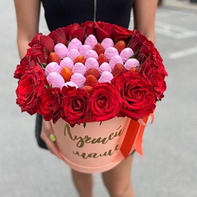 букет клубники в шоколаде